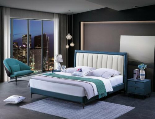 Bedroom Group Bed Luxury Furniture Beds Bedside tables 3pcs. suite