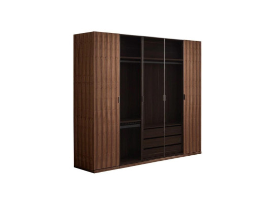 Bedroom Modern Wardrobe Wooden Cabinet Design Wardrobe Glass Doors
