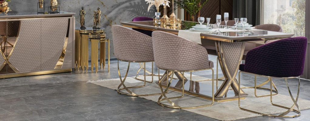 Suite Table Group 7 pieces. Set Complete Sets Dining room Set Dining table 6x Chair