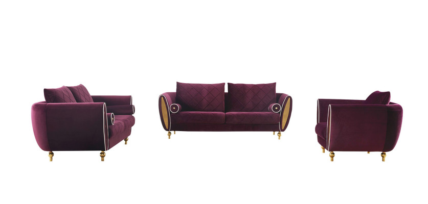 Designer Sofa Sofa set 3+2+1 Seater Couch Upholstery Suite Living room