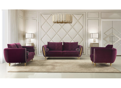 Designer Sofa Sofa set 3+2+1 Seater Couch Upholstery Suite Living room