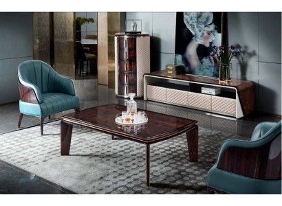 Luxury Living room Furniture Sideboard Wardrobe Leather High Gloss TV cabinet tv