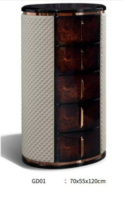 High Chest of Drawers Brown Luxury Wardrobe Modern Design Furniture Wood Chests of drawers Living room