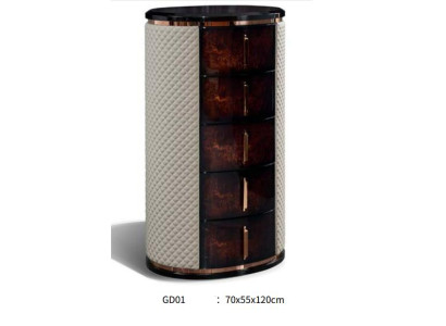 High Chest of Drawers Brown Luxury Wardrobe Modern Design Furniture Wood Chests of drawers Living room