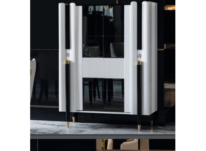 Dining room Sideboard Wood Cabinets Furniture Living room Sideboard Glass Wardrobe Display case