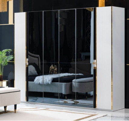Wardrobe Furniture Wardrobe Italian Style Luxury Cabinets Bedroom Gold