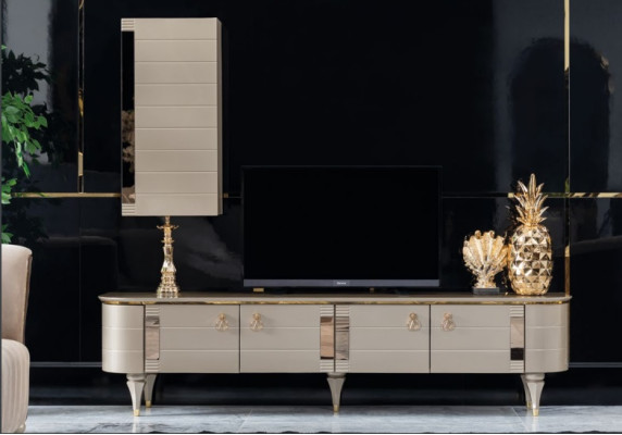 Sideboard Wardrobe Wall Modern tv Wood Suite Set Furniture Wall unit Display case TV cabinet