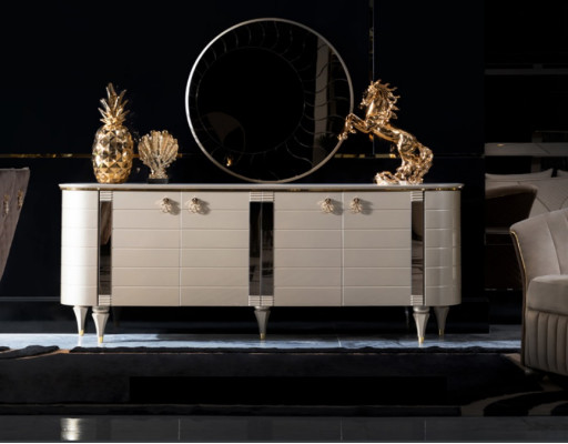 Luxury Chests of drawers Wardrobe Shelf Console Furniture Wooden Cabinet Mirror Chest of drawers Wardrobe