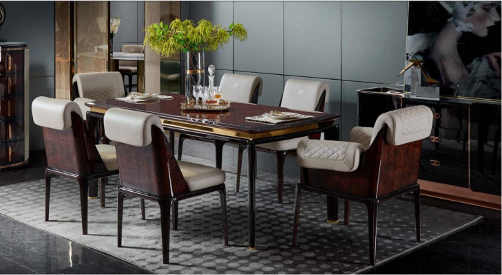 Chair new Creative Modern Design Furniture Luxury Dining room Chairs Wood Leather