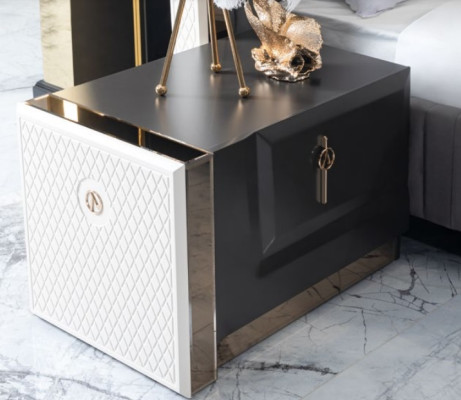 Bedside table Side table Table Wood Tables Bedroom Furniture Bedside tables Grey