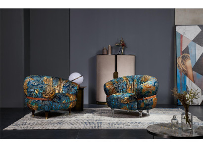 Design Armchair Couch Sofa Relax Fabric Lounge Luxury TV Club Upholstery
