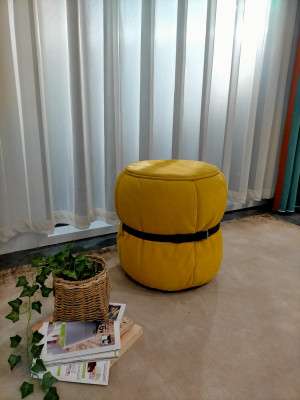 Design Stool Pouf Living room Designer Round Modern Footstool