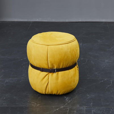Design Stool Pouf Living room Designer Round Modern Footstool