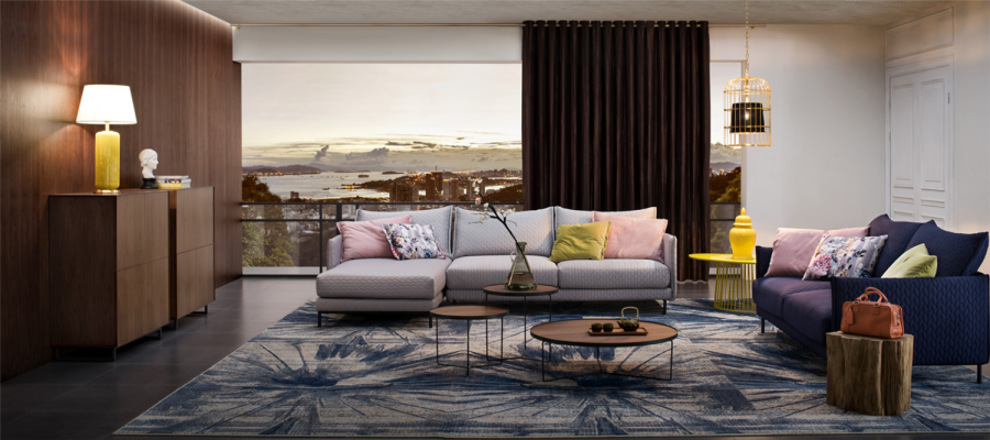 Modern Sofa Corner suite L-shape Upholstery Seat Corner Couch Suite Textile