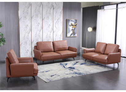 Sofa set 3+2 Seater Leather Sofa Couch Living landscape Suite Design Modern