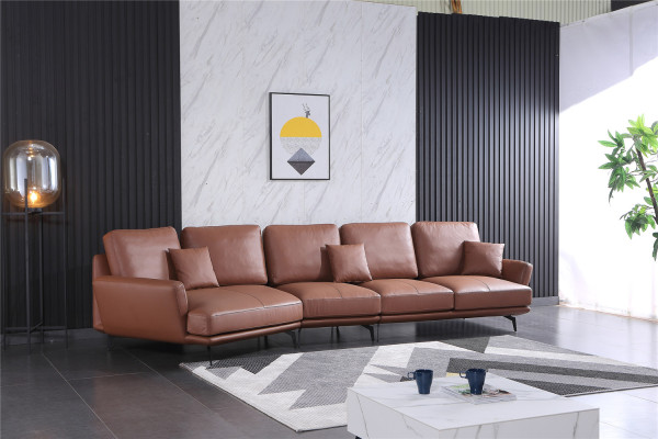 Leather sofa Living landscape Corner sofa L-shape Corner Set Suite Modern Sofa