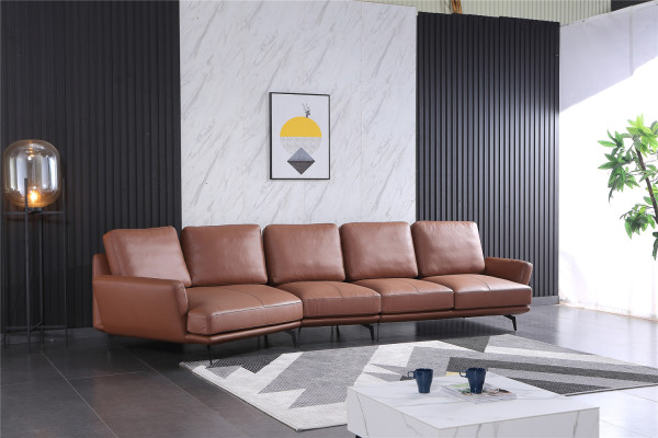 Leather sofa Living landscape Corner sofa L-shape Corner Set Suite Modern Sofa
