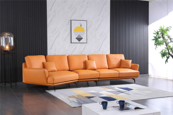 Leather sofa Living landscape Corner sofa L-shape Corner Set Suite Modern Sofa