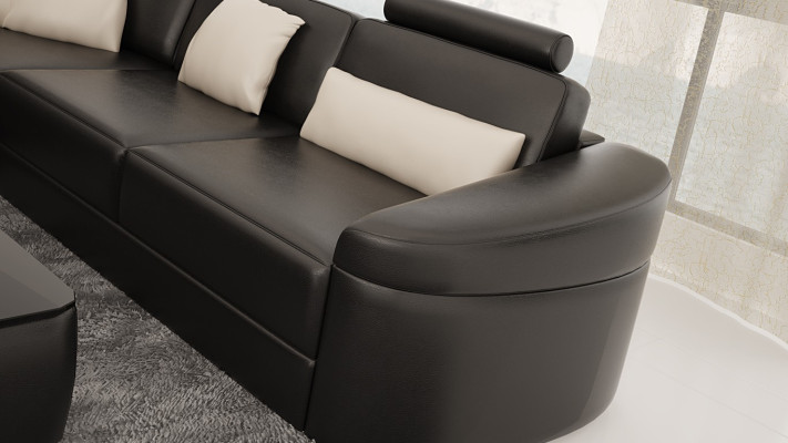 Leather Modern Couch Living landscape Leather sofa Sofa set Furniture Sofa U-shape new