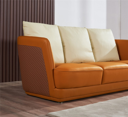 Living landscape sofa set 3+2+1 seater leather sofa couch suite