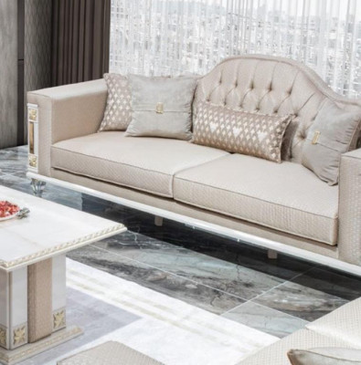 Three Seater Sofa 3 Seater Modern Fabric Brau Sofas Design Living room new