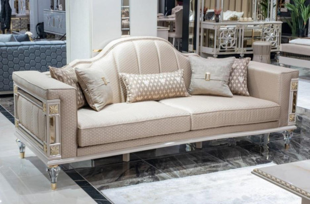 Three Seater Sofa 3 Seater Classic Couch Fabric Sofas Design Living room new