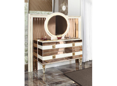 Dressing table Console table Dressing table Chest of drawers Sideboard Gold Beige Wood
