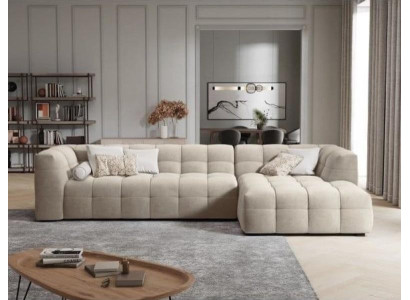 Fabric Corner sofa L-shape Sofa Couch Design Upholstery Modern Textile Seat Cushion Yellow