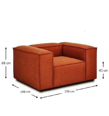 Sofa Set xxl Big Sofas Couches Orange with Stool Fabric Sofa Textile Couch