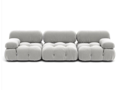 Textile Couch Living landscape Suite Design Modern Sofas Sofa 3 Seater Gray
