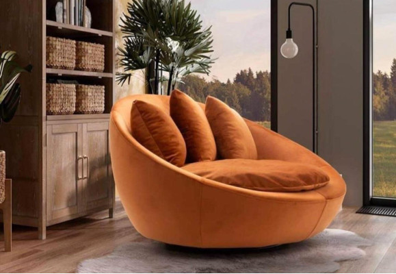 Large Lounge Club Big Armchair Single Seater Living room Couch Sofa 124x105cm