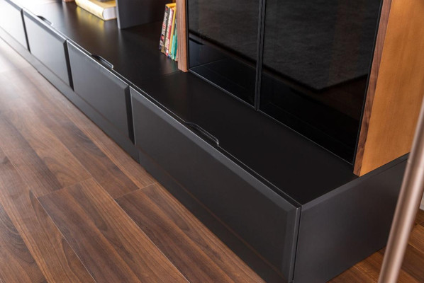 Wall unit tv Furniture Wall units Living room Display case Modern Wood Brown
