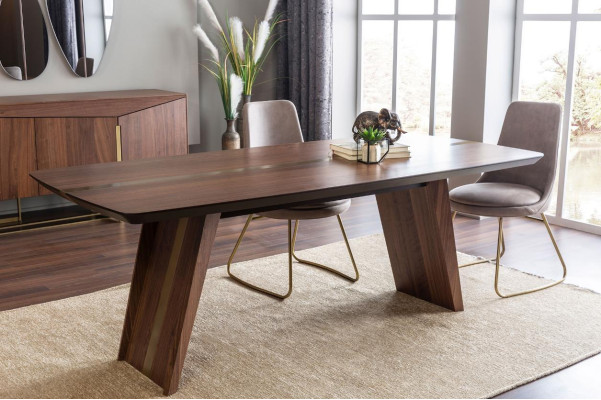 Dining table Dining set Dining room Chairs Sideboard Set Wood Brown Suite 9pcs