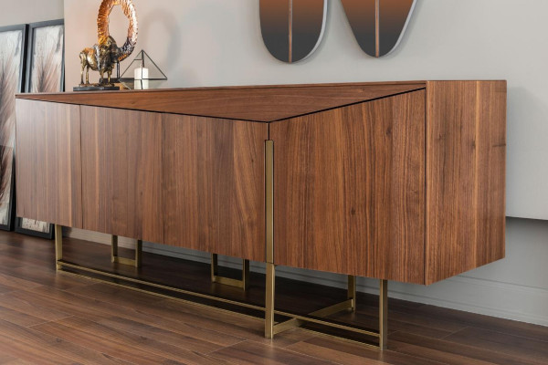 Sideboard Chest of drawers Sideboard Mirror Wood Brown Dining room Cabinets Set