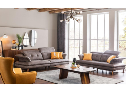 Sofa set 321 Seater Sofa Sofas Sets Modern Gray Armchair Set