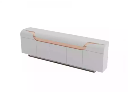 Sideboard Office chest of drawers Office Furnishings Design Furniture Wardrobe Lowboard White