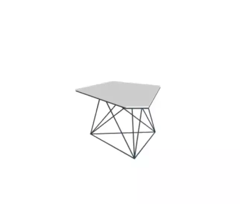 Study room office Corner desk Coffee table Sideboard Modern White