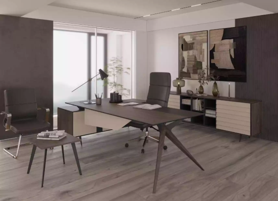 Office Set Luxury Furniture Corner desk Coffee table Sideboard Set 3-piece Modern