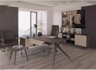 Office Set Luxury Furniture Corner desk Coffee table Sideboard Set 3-piece Modern