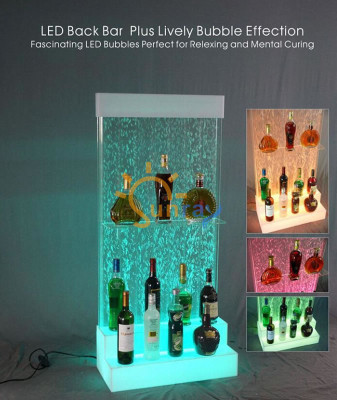 Designer LED Bar Shelves Water Wall Bar Counter Shelf Furniture