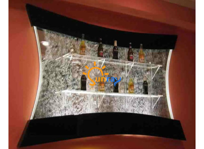 LED Shelf Bar Water Wall Column Illuminated Decorative Water Walls Bar Counter