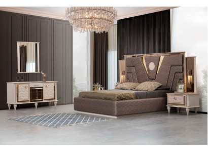 Elegant rest. Luxurious bedroom furniture in a modern style