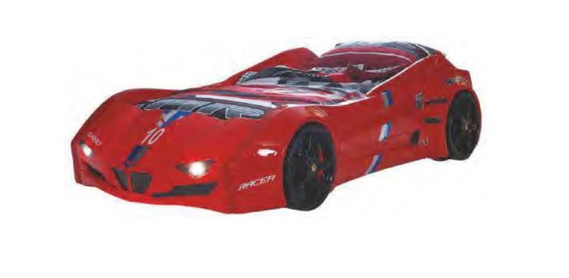 Car bed Childrens room Racing car Auto Bed Mattress Childrens bed Beds Furniture new