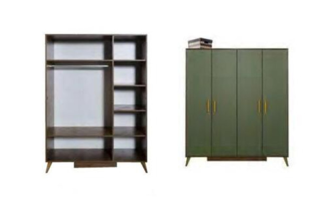 Youth room Childrens room Complete single bed Wardrobe Chest of drawers Design 5pcs