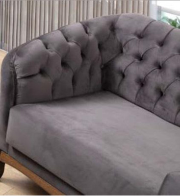 Chesterfield Sofa Fabric Living room Design Textile 3 Seat Elegant Couch Upholstery