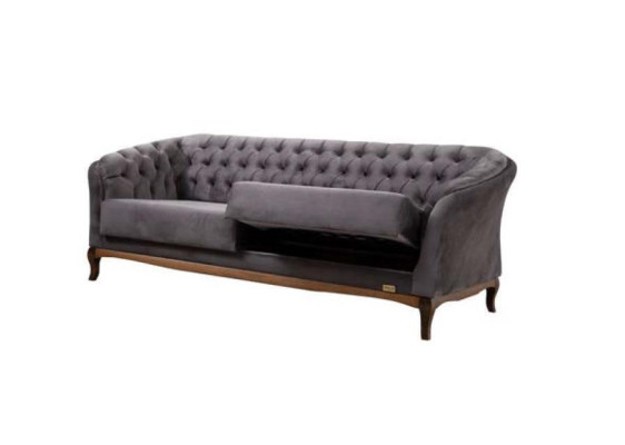 Chesterfield Sofa Fabric Living room Design Textile 3 Seat Elegant Couch Upholstery
