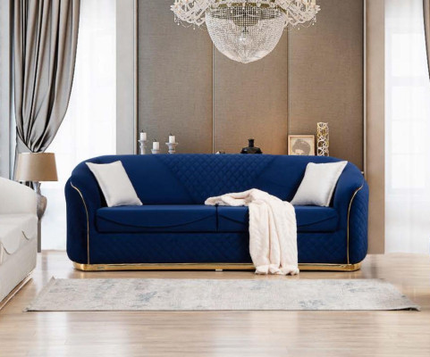 Three Seater Fabric Sofa Couch Upholstery Furniture Modern Living room Design new
