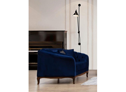 Living room Textile Sofa Blue Two-seater Designer Sofas Upholstery Sofas 2 Seater new