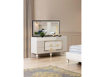 Luxe Commode Miroir Style Design Meuble Moderne Chambre à Coucher Sidebaord