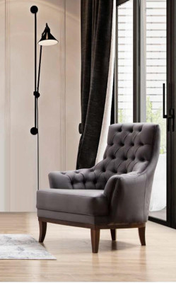 Armchair Luxury Upholstery Designer Textile 1 Seater Upholstery Seat 1 Seater Furniture